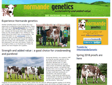 Tablet Screenshot of normandegenetics.com